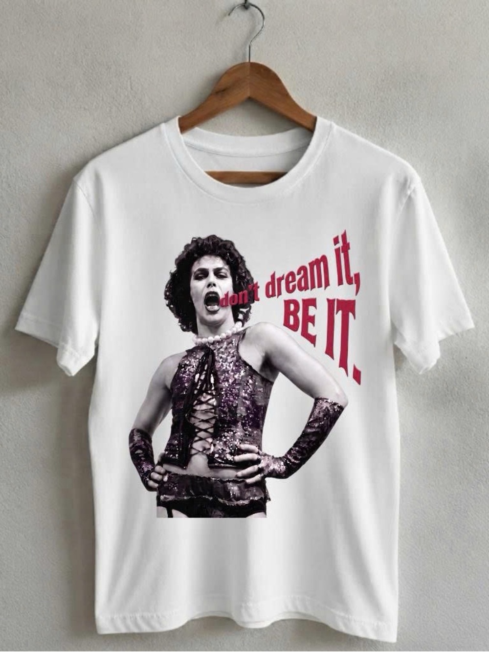 White Graphic Tee - 'Don't Dream It, Be It'